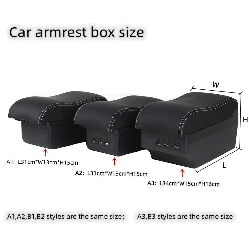 For  Seat Arona armrest box  For Seat Arona car armrest box Internal modification USB charging Ashtray Car Accessories