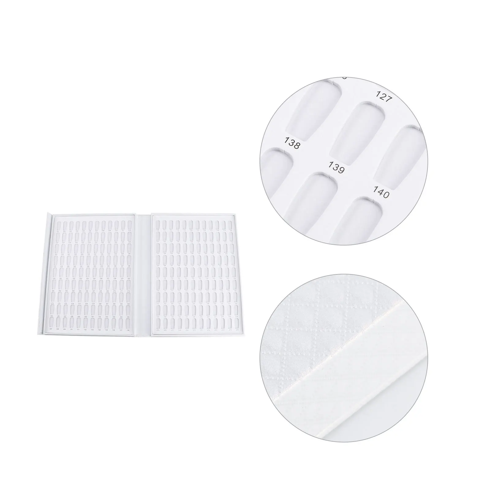 216 cores unha gel polonês gráfico de exibição placa de cores profissional fácil de mostrar seu esmalte para uso em salão de beleza branco