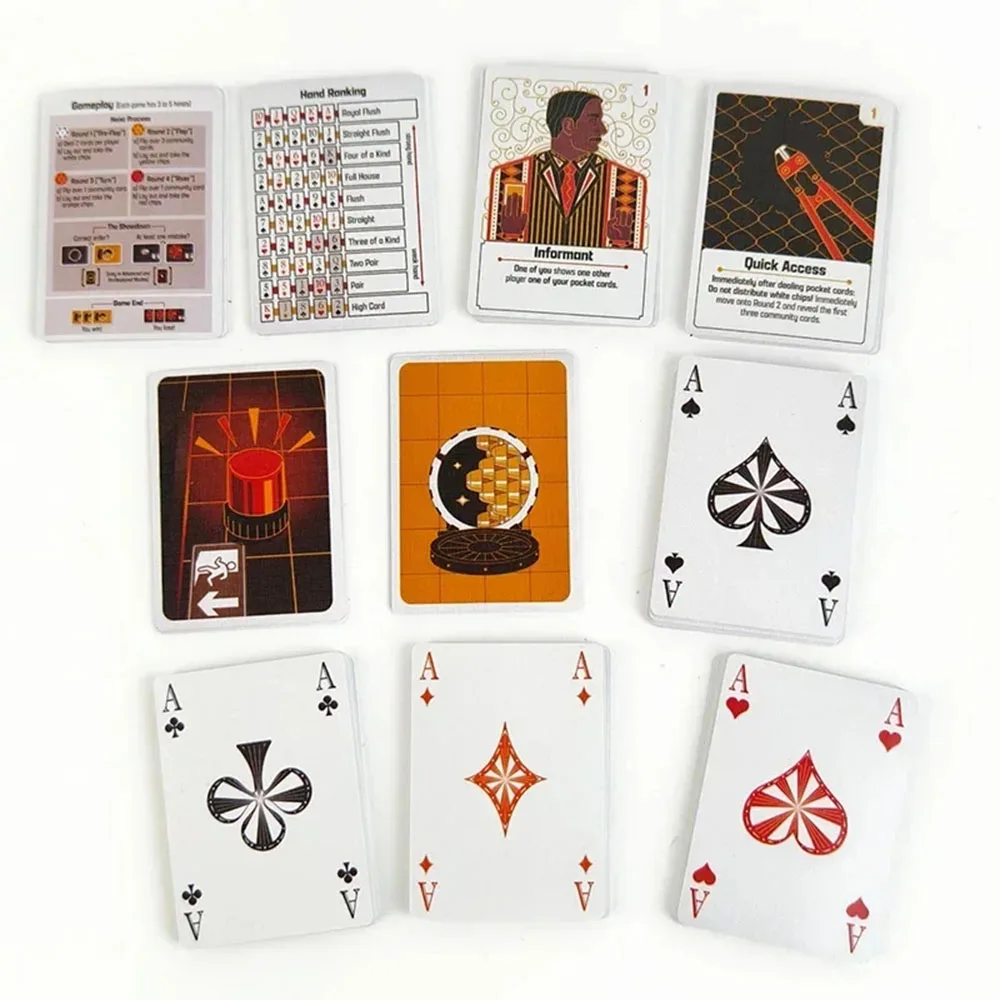 O jogo de cartas gang divertido jogo de família noite para crianças adultos 3-6 jogadores cooperativo poker estratégia jogo de tabuleiro de mesa