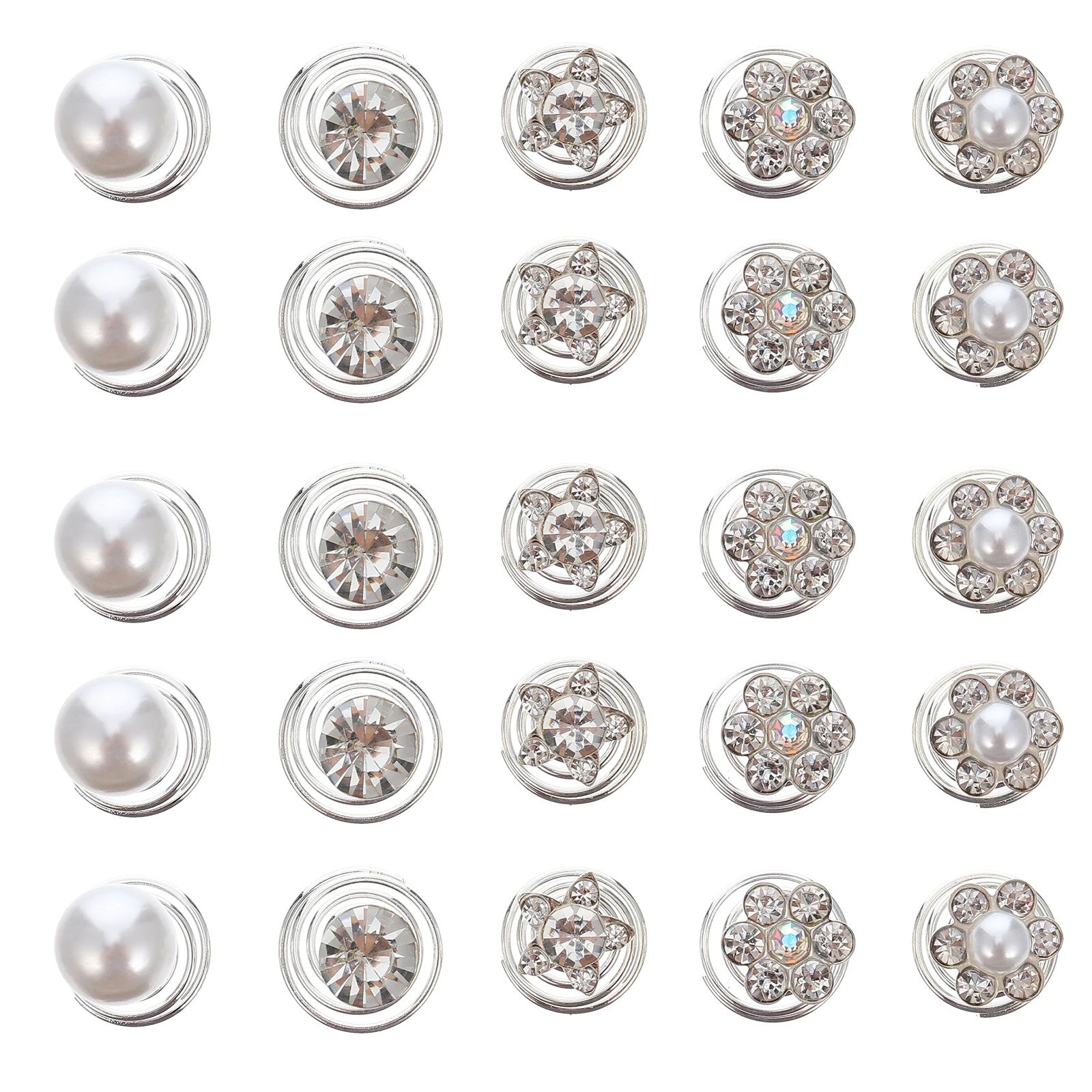 

60Pcs Spiral Hairpins Durable Alloy Bridal Hair Holding Accessories For Women Girls Birthdays Weddings