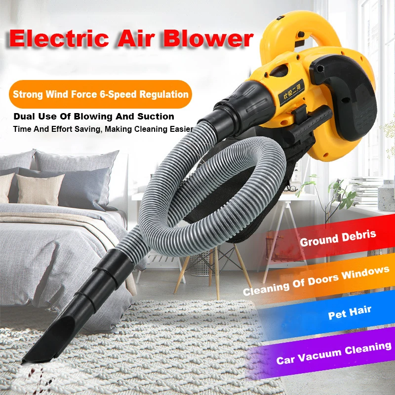 

850W Electric Air Blower Dust Cleaner 6 Speed Dual Use Of Blowing Suction Electric Blower Duster For Computer Home Car Etc Dust