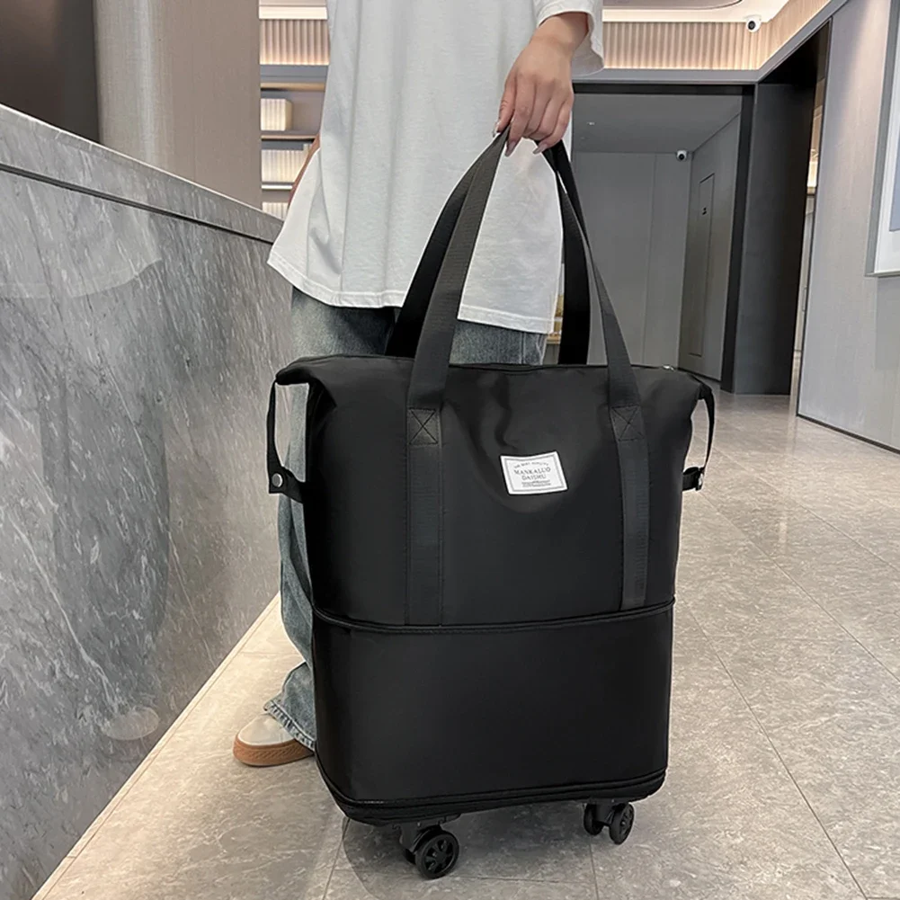 Borse da viaggio pieghevoli borsa da viaggio di grande capacità con ruote borsa da viaggio impermeabile borsa da viaggio per esterni con separazione