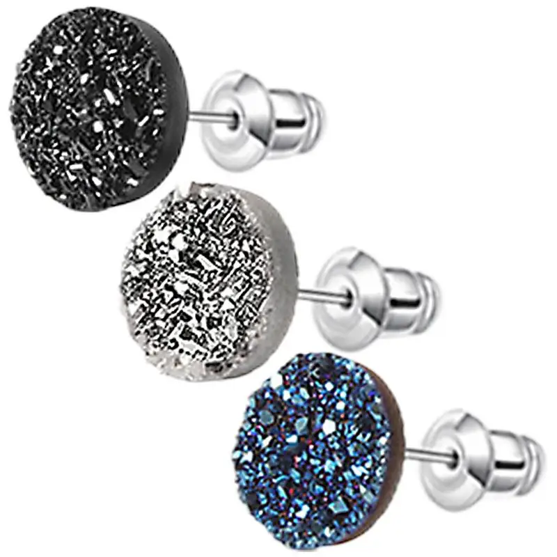 Magnetology Lymphvity Germanium Earrings Non Piercing Acupressure Earrings Magnet Ear Studs Women Men Crystal Magnetic Earring