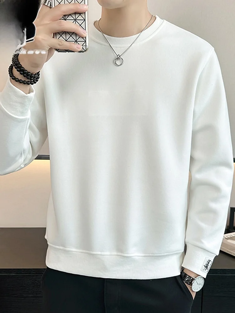 

Printed Sweatirt Men's Loose Casual Top Spring New round Ne Long Sve T-irt Sle Comfortable Cotton Polyeste...