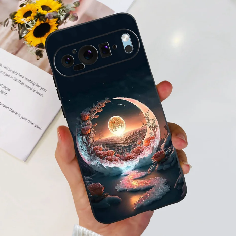 For Google Pixel 9 / Pixel 9 Pro Fashion Dragon Metal Style Black Silicon Case For Google Pixel9 9Pro Soft TPU Phone Cases