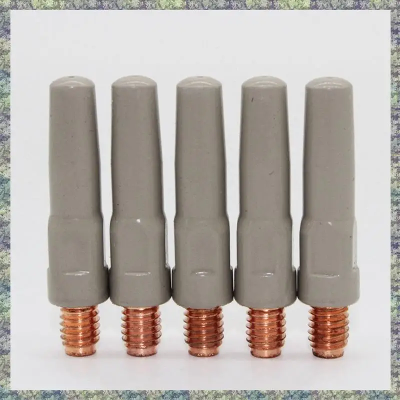 

WON 10PCS Anti-Welding Slag Welding Wire Feeding Tips Coated Welding Torch Nozzle MIG Welding Tool Consumables
