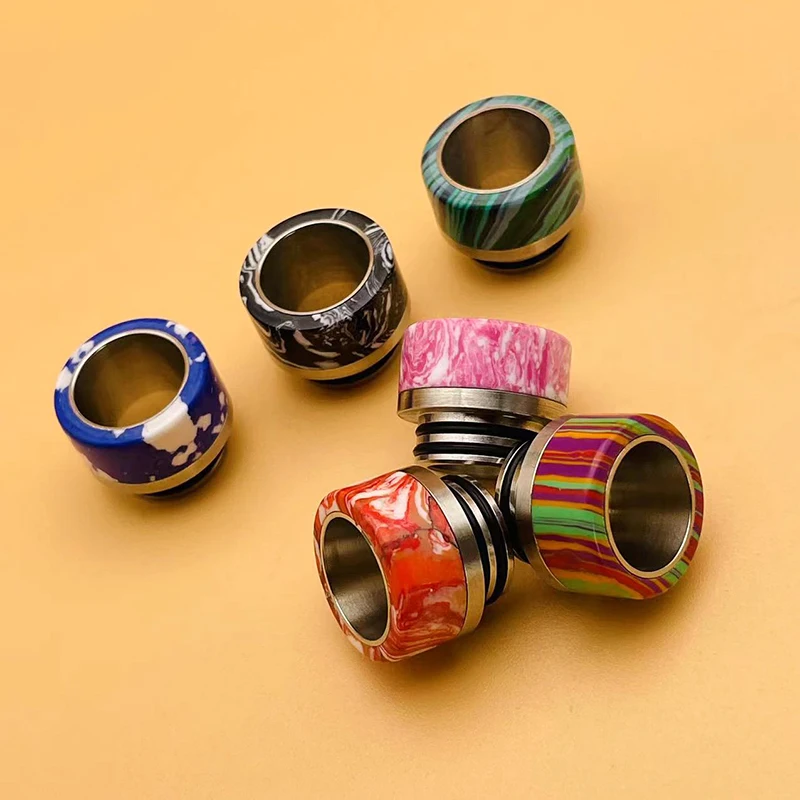 DSX 810 Tropfspitze Edelstahl Marmor Hitzebeständiges Mundstück für RTA RDA Zerstäuber Zeus x Tank E-Zigaretten-Zubehör