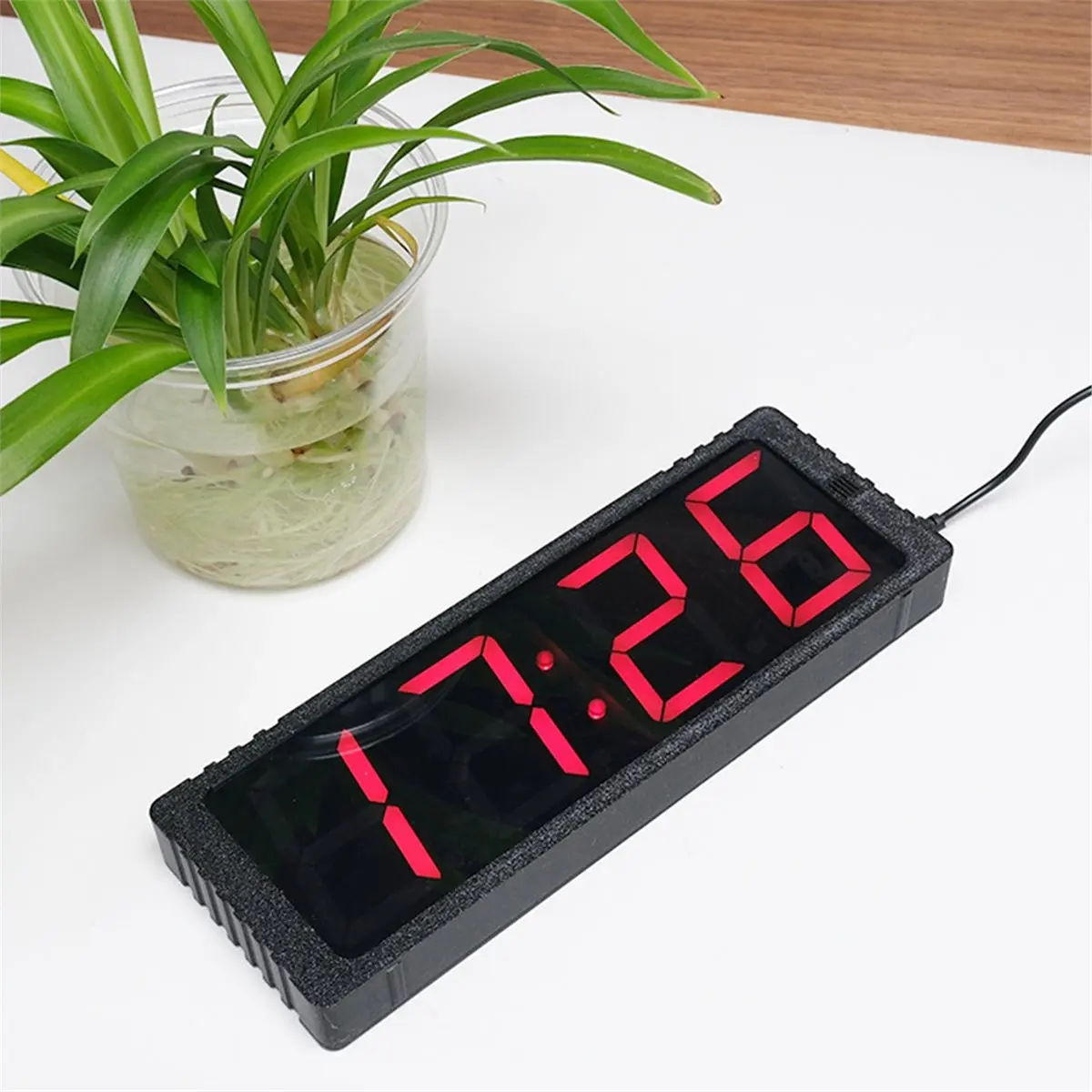 2026 New 2.3inch Wifi Clock 12/24Hours Electronic Clock LED Digital TIME Display Date Alarm Clock Wireless Network WIFI Timing
