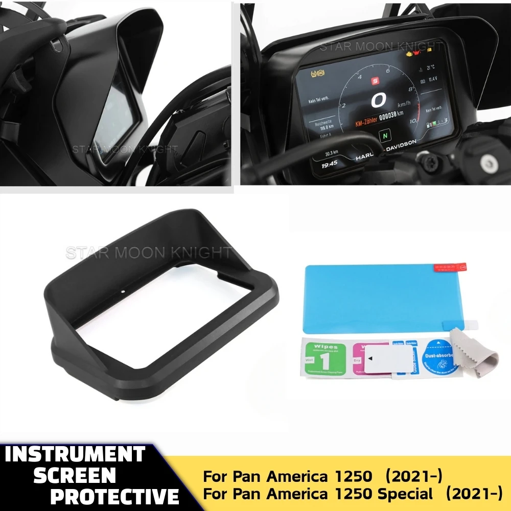 

Motorcycle Sun Visor Cover Instrument Screen Sunshade Guard Protection Dashboard For Pan America 1250 Special PA1250 S 2021-