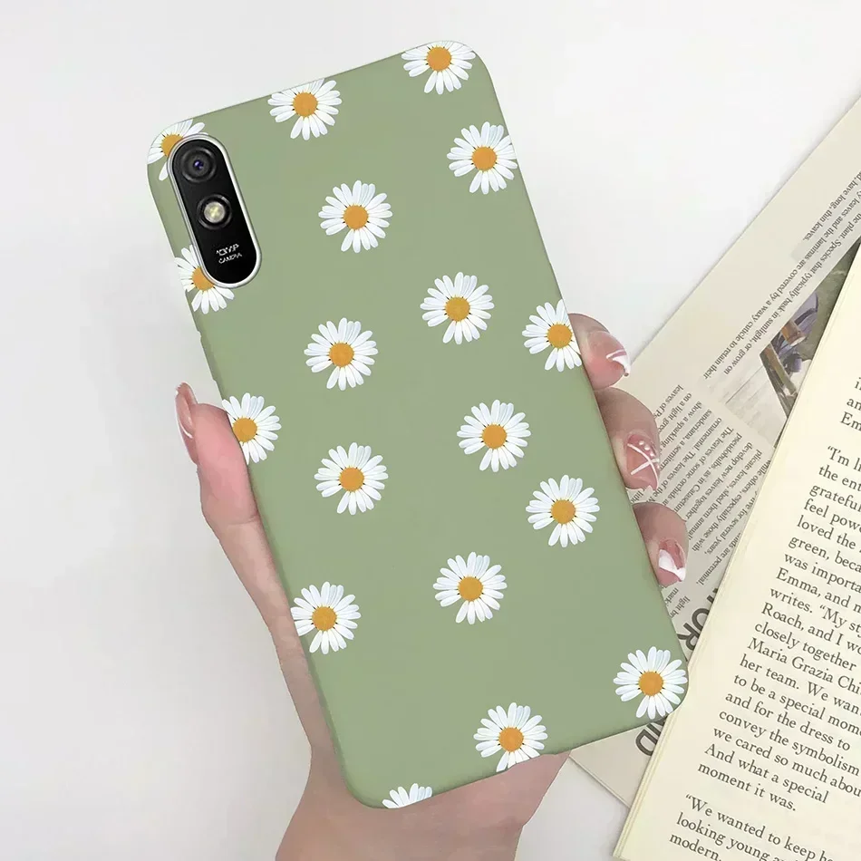 Voor Xiaomi Redmi 9 9C 9A Case Silicon Mode Bloem Meisjes Hart Leuke Telefoon Cover Terug Gevallen Voor Redmi 9C Redmi 9 EEN Case Fundas