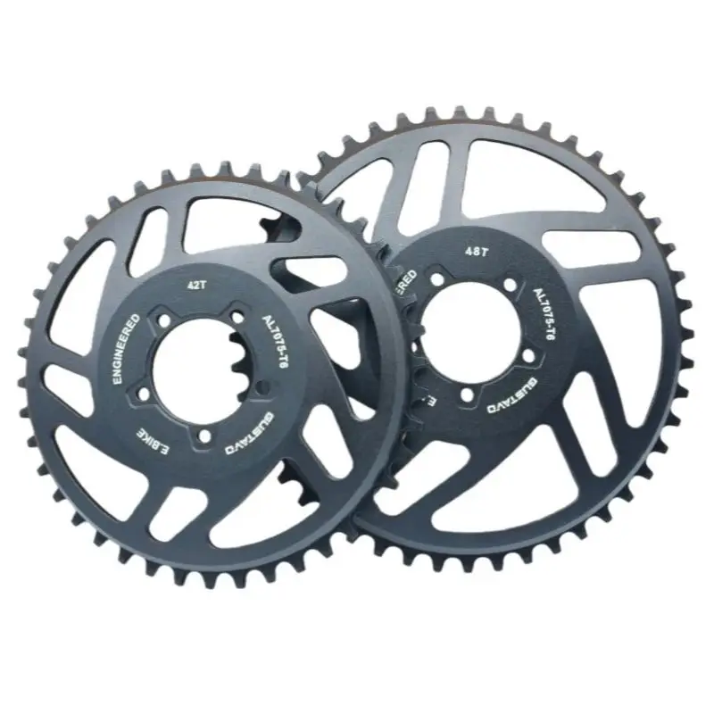 AliExpress NONE GUSTAVO 32/34/36/38/42/44/46/48T E-bike Chain Ring Aluminum Chainring For Bafang M625 BBSHD 1000W Mid Motor