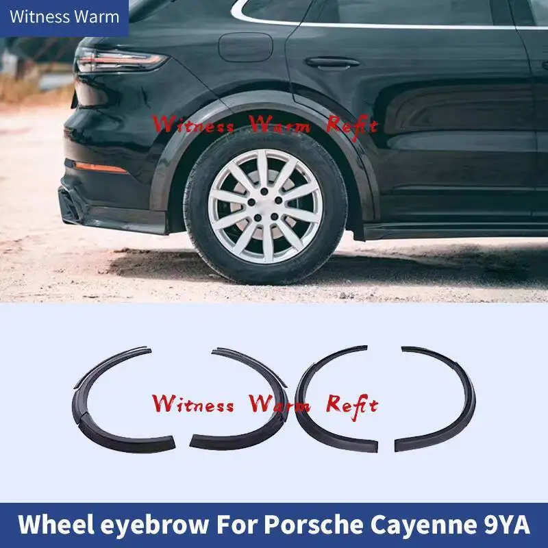 For Porsche Cayenne 9YA 18-20 High Quality Carbon Fiber FRP Car Fender Wheel Eyebrow Protector Wheel Arch Trim Strip