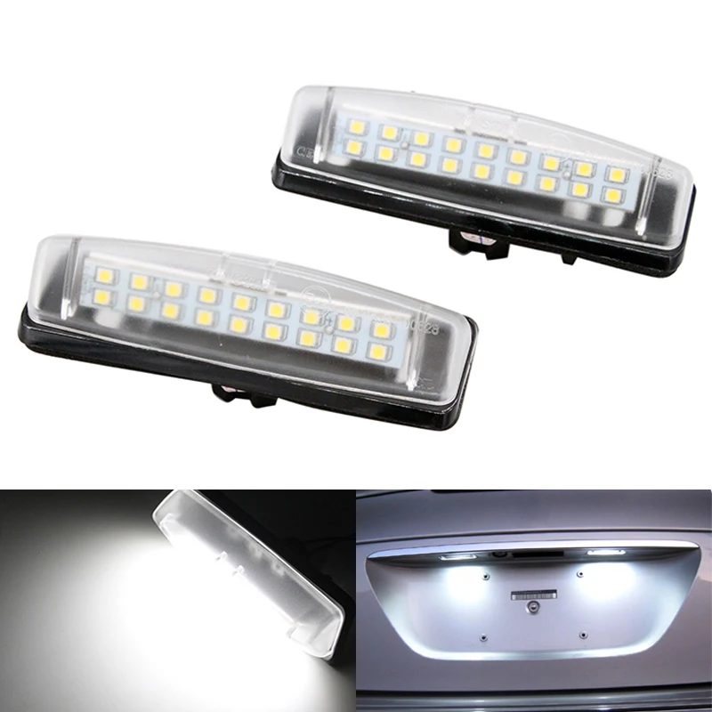 Car LED License Plate Number Light for Toyota Camry/Aurion Avensis Echo for Mitsubishi Colt Plus Grandis for Lexus Is200/300