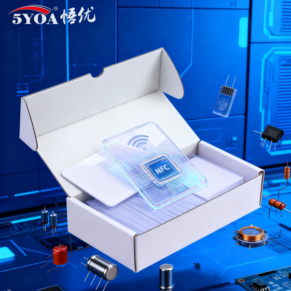 5YOA 10pcs NTAG215 NFC Card Tags Compatible with Tagmo Works for Nintendo Switch And All NFC Mobile Phones
