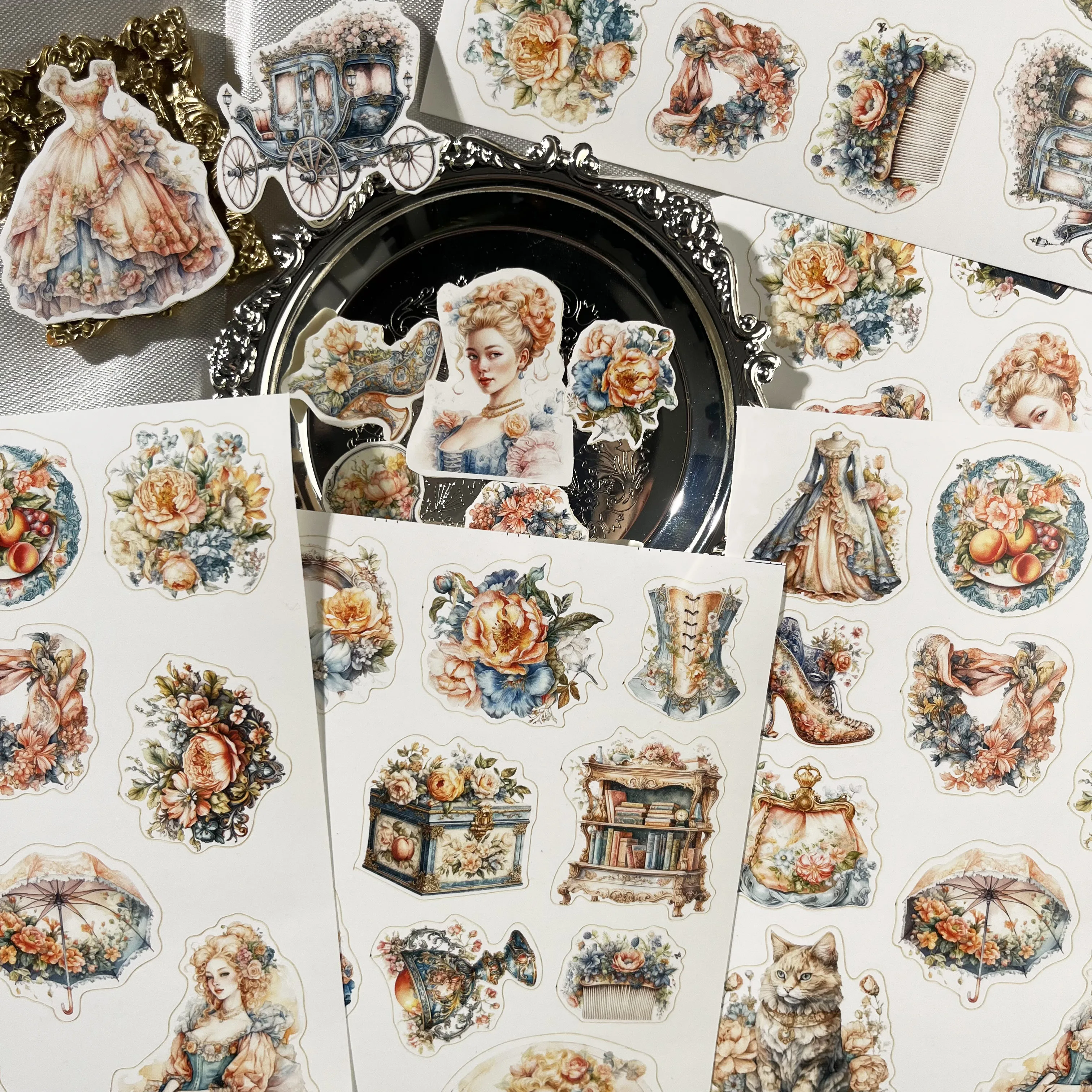 JAIIMAN 99 Stück selbstklebende Prinzessinnen-Aufkleber, perfekt für Heimwerkerarbeiten, Scrapbooking-Zubehör, Tagebuch-Zubehör, Wasserflasche – Detail 4