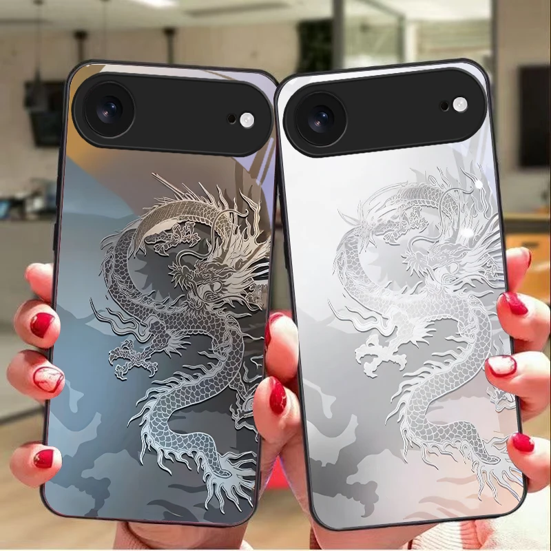 Frost Dragon Transit Map For iPhone 11 Pro 12 13 mini 14 15 Pro Max 16 E 17 Air XS Max XR 8 7 Plus SE 5 6 Black Glass Phone Case