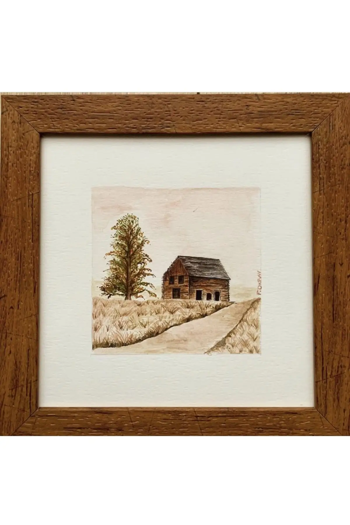 The Home 4, 20x20, Paper Above Water Color Paint