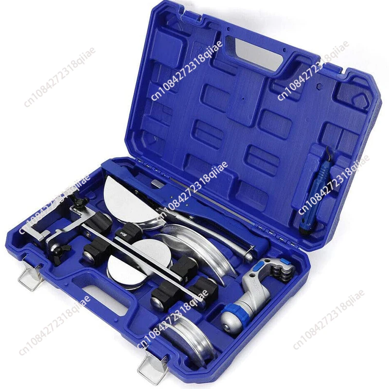 Ratcheting Tube Bender Kit with Reverse Bend HVAC Copper Pipe Bender Tool Set for Refrigerator Air Conditioner Repair