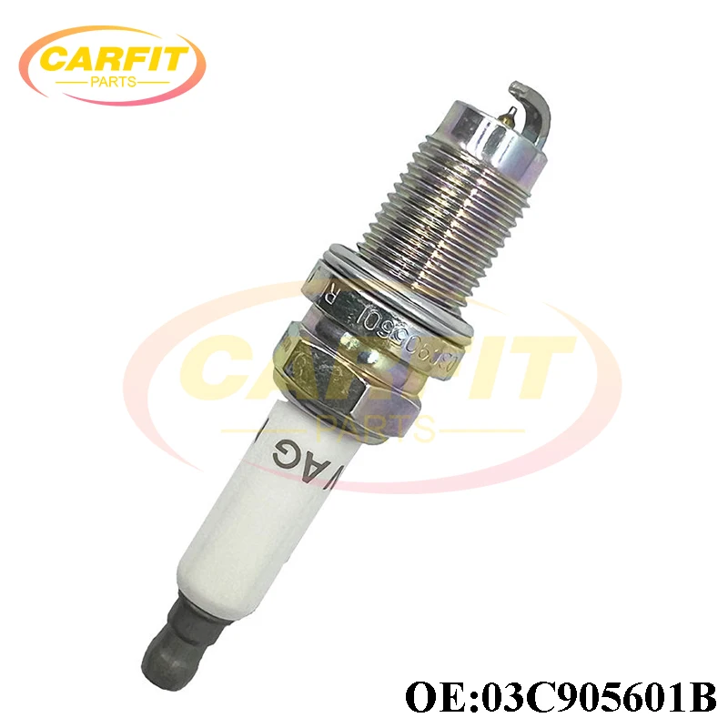 OEM 03C905601B 03C905601A SIZFR6B8EG Iridium Spark Plug For Audi A1 A3 VW Passat Golf Polo Jetta Tiguan Seat Skoda Auto Parts