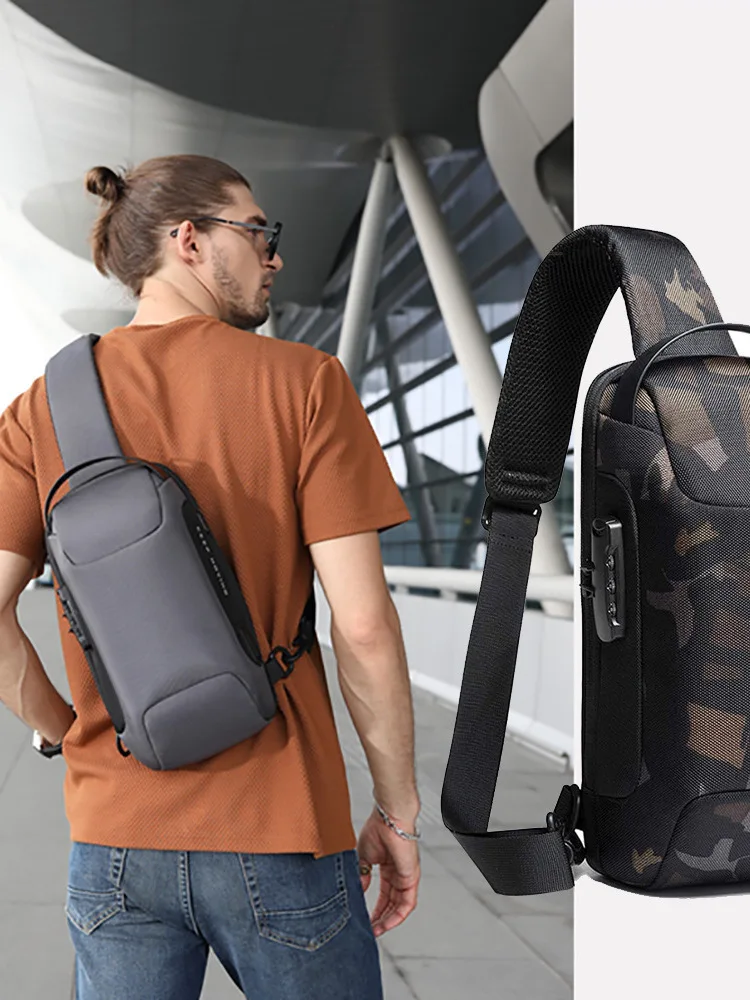 Multi-Functional Large Capacity Chest Bag Single Shoulder Motorcycle Sports Bag Traveling Business Trip Crossbody Bag view 2