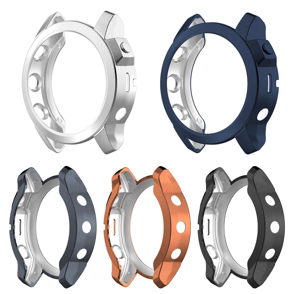 

Watch Case For Garmin Fenix 7 Fenix7X Sapphire Solar SmartWatch Protector Shell Edge TPU Plating Cover Protection Sleeve Case