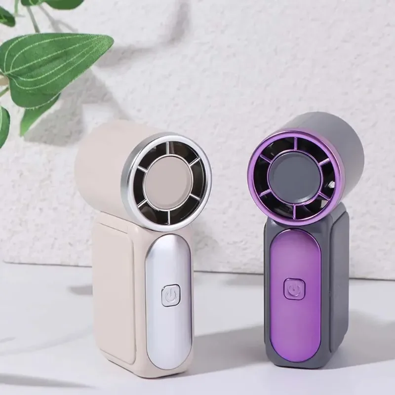 Mini Portable Handheld Fan USB Charging Small Personal Fan Rechargeable Quiet Cooling Fan for Travel Camping Office Outdoor