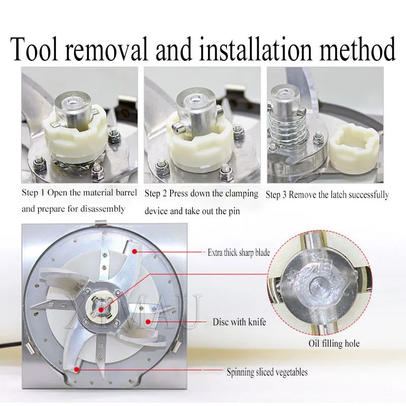 Mesin Pemotong Sayur Komersial Mesin Pemotong Sayur Pangsit Pelet Mincer Daging Cincang Kantin Listrik