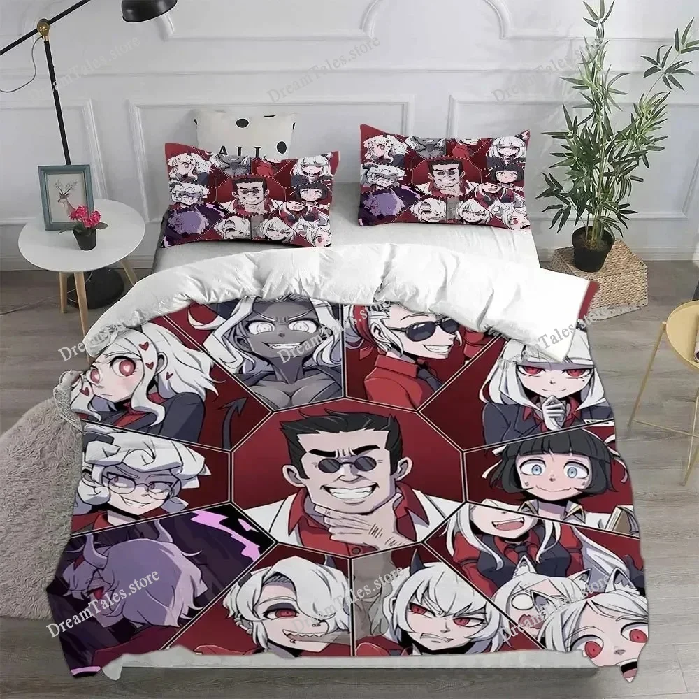 

Game Helltaker Bedding Sets Comforter Quilt Bed Cover Duvet Cover Pillow Case Sets Bedroom Decoration Home Textiles741