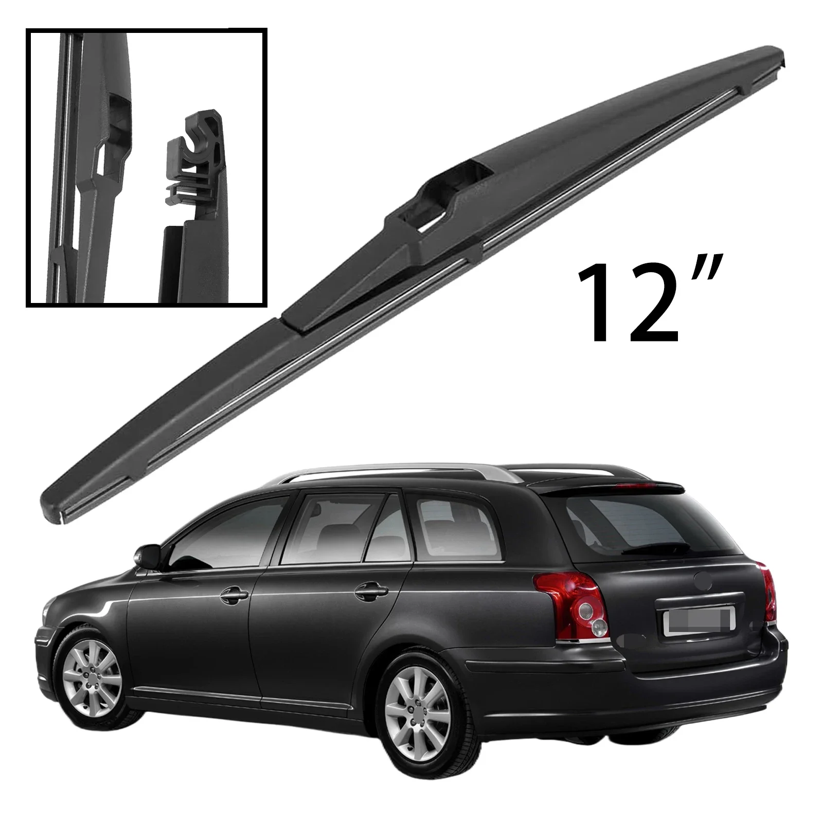 

For Toyota Avensis Estate Wagon T250 2003-2009 Car Accessories 12" Rear Windshield Windscreen Washer Wiper Blade