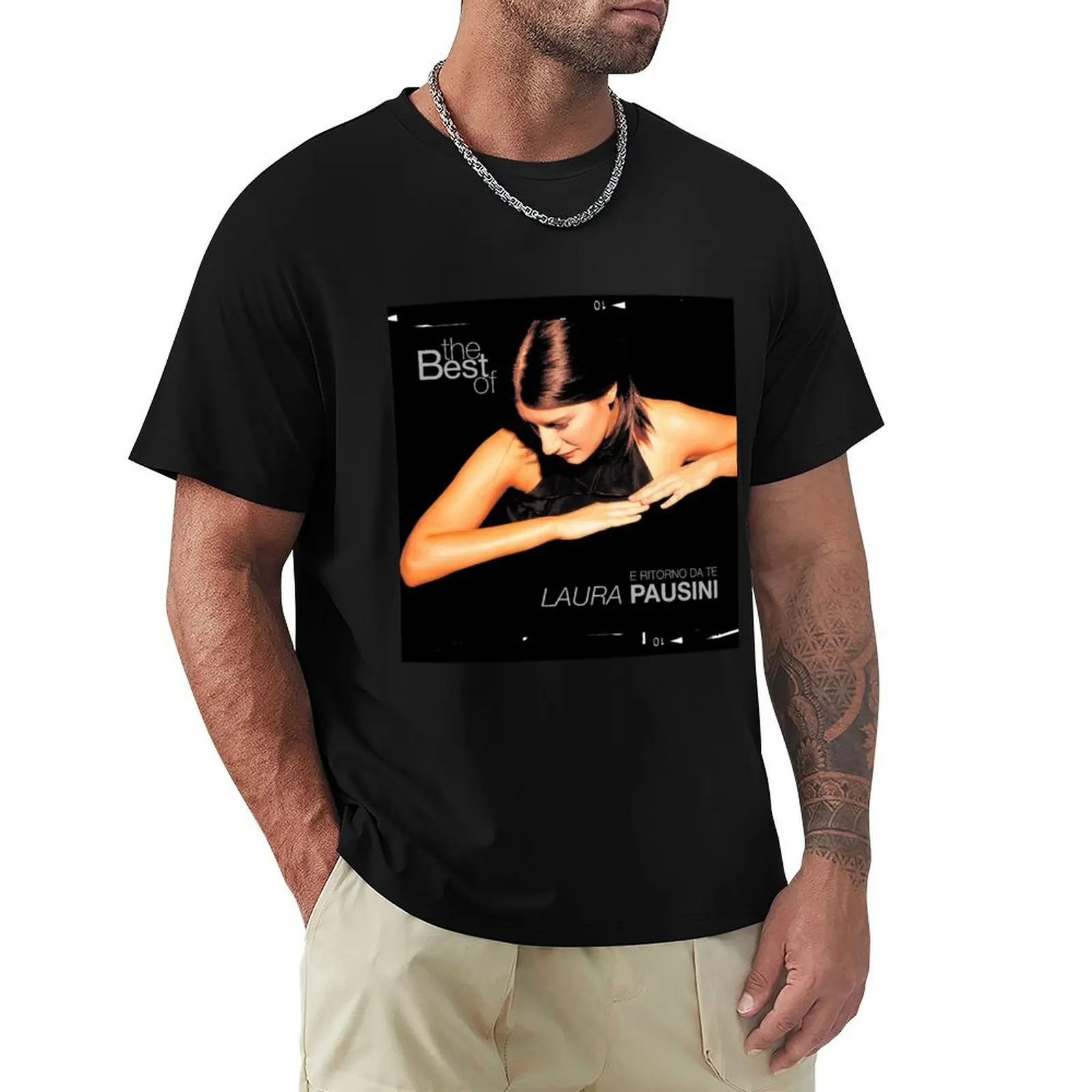 Camiseta de talla grande y ligera de Laura Pausini, lo mejor de Laura Pausini y Ritorno da Te