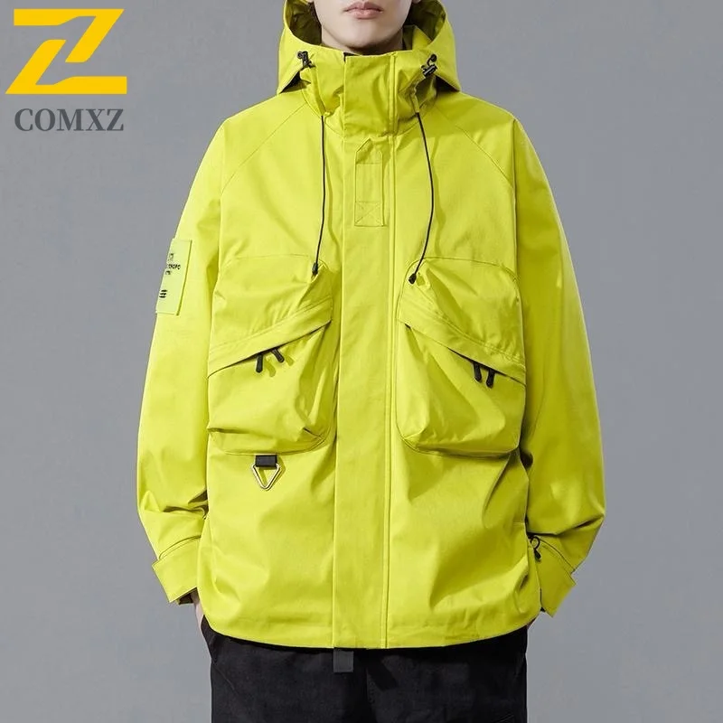 

Men's Charge Jacket 2025 New Outdoor Windproof Waterproof Workwear Hoodie Casual Fashion Mountain Camping Travel Zipper Jacket