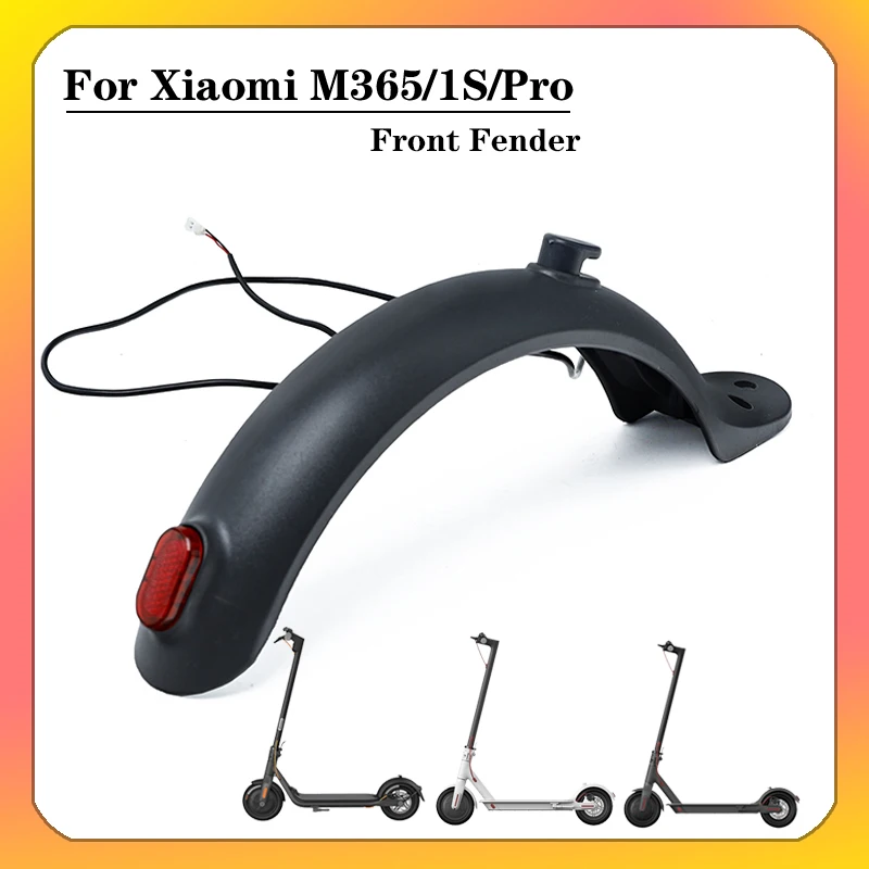 For Xiaomi M365 Pro Electric Scooter Rear Mudguard  Fender Wings Taillight With Stop Llight Brake Lights Replace Accessories