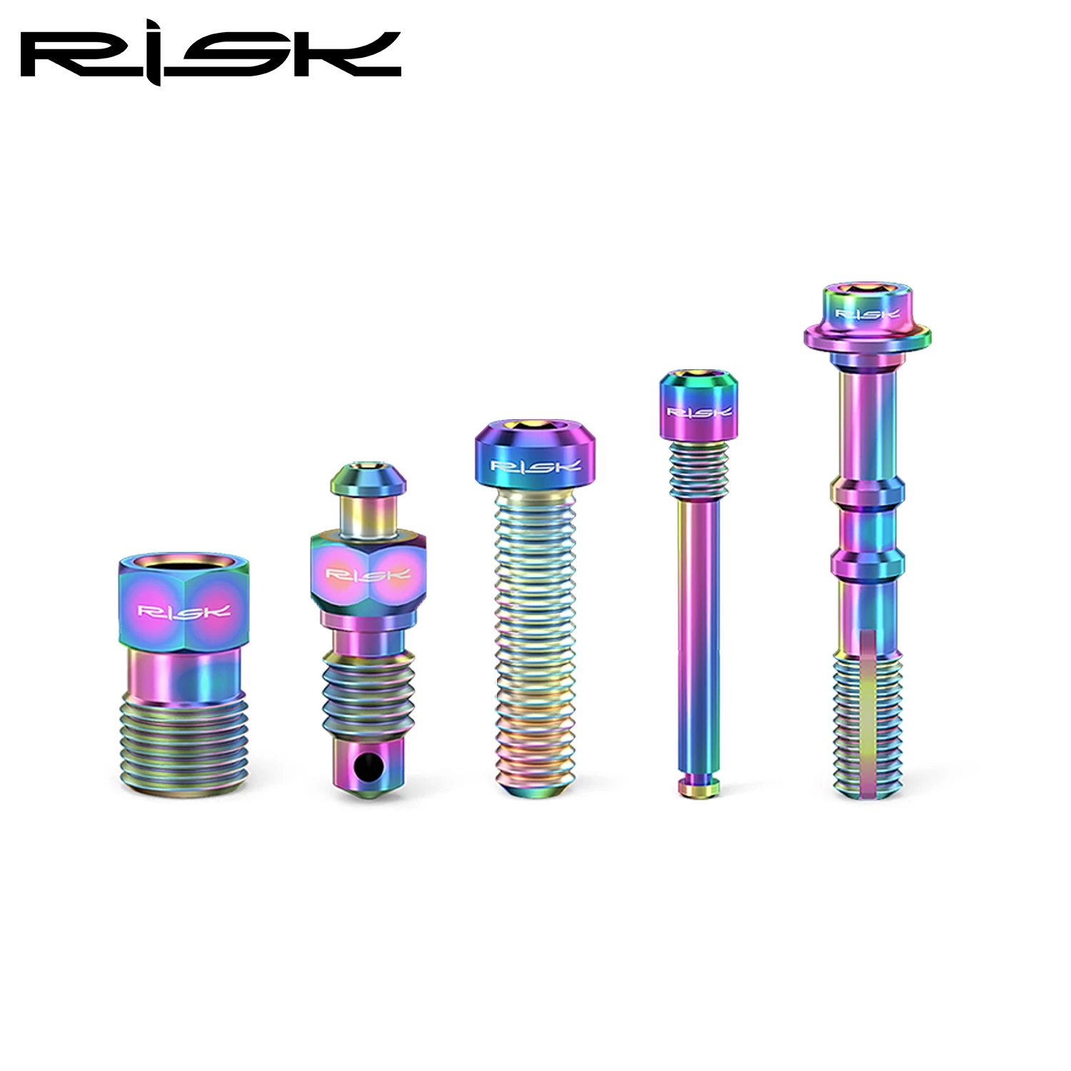 RISK Ultralight Bicycle Oil Disc Screw Titanium Alloy Retainer Pin Bleed Nipple Compression Nut XT Bike Accessories