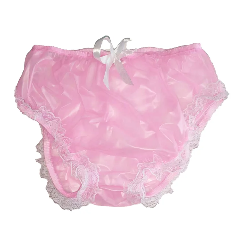 LangKee Haian PVC Cami Briefs Lace Panties Ladies Briefs  Color Pink