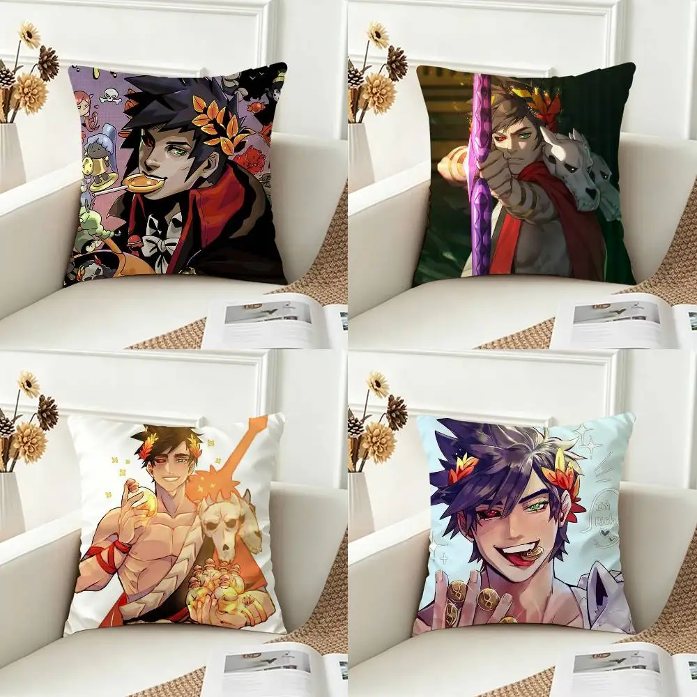H-Hades Zagreus  Double-sided Printed Square Decorative Cushion Cover for Sofa Living Room Home Decor