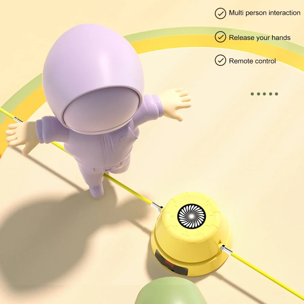 Máquina de saltar cuerda eléctrica con Control remoto, cuerda de saltar automática inteligente, contador Digital, juguetes de adiestramiento para interiores y exteriores, juegos para niños