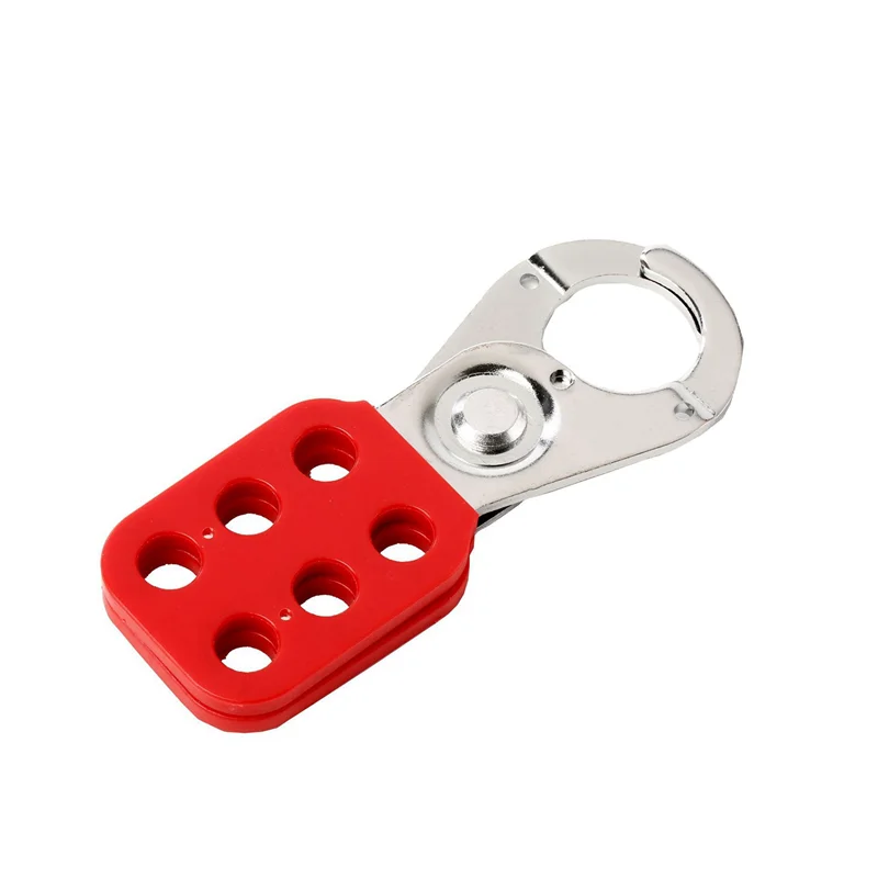 4-delige Lock Out Tag Out Lock Hasp Veiligheidshangslot Lockout Staal Nylon Hasp Lock voor industriële apparatuur-B61B