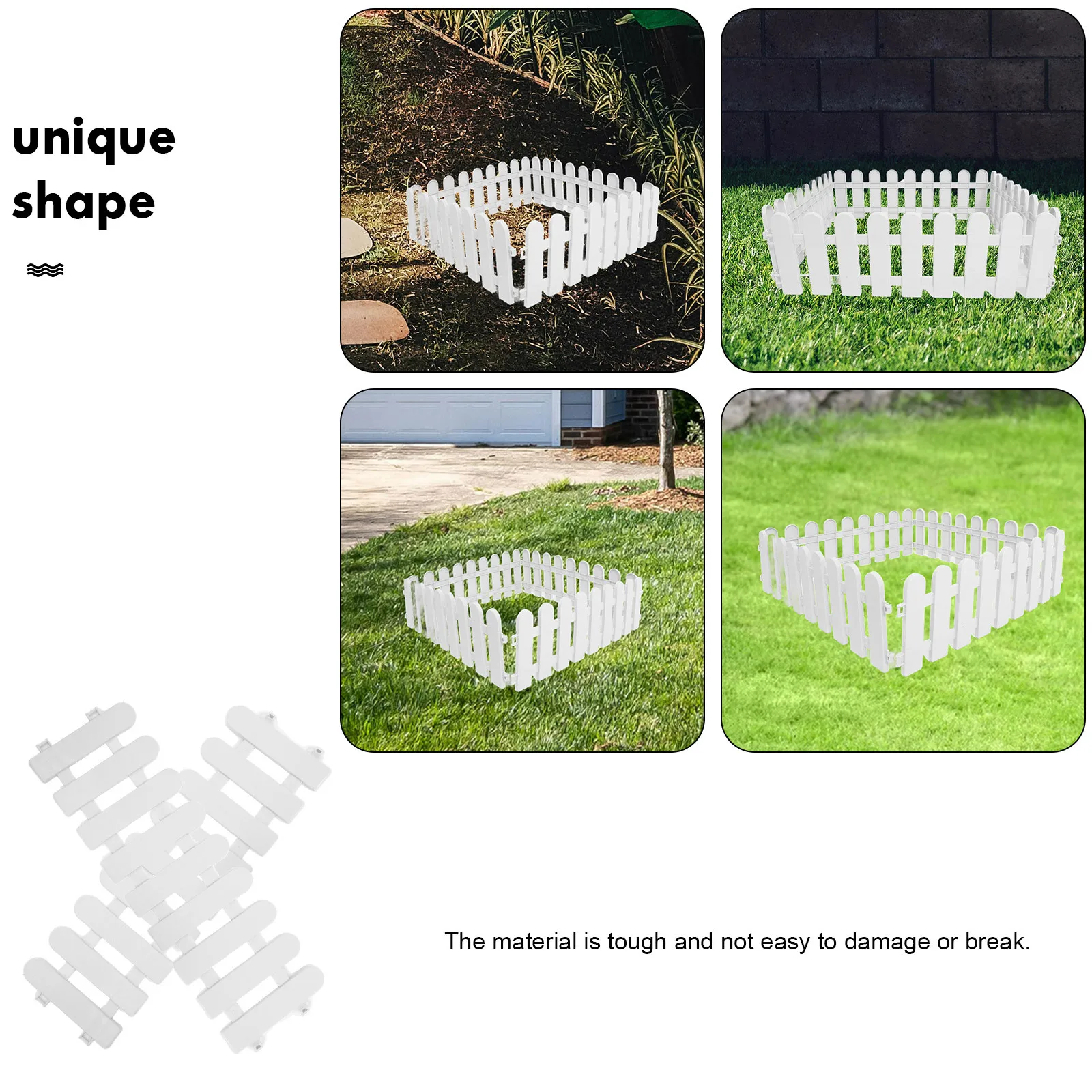 

6Pcs Outdoor Pet Fence Plastic Tortoise Enclosure Garden Panels Small Yard Border Fence Reptile Playpen Panels