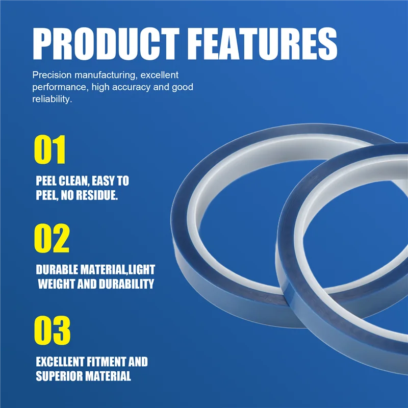 2 Rolls 10Mmx33m(108Ft) Blue Heat Tape Heat Transfer Tape For Heat Sublimation Press No Residue And Heat Transfer Vinyl