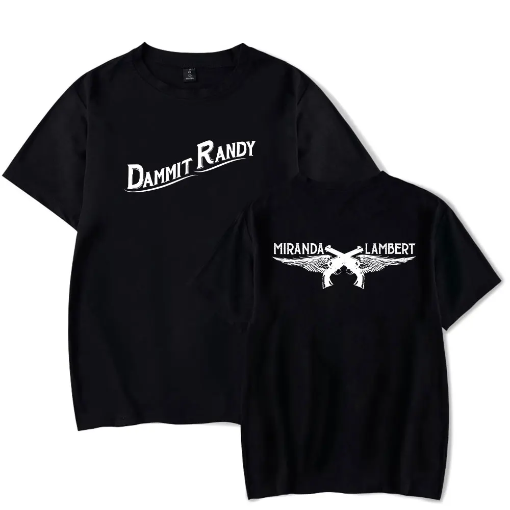 Miranda Lambert Dammit Randy Short Sleeve Tee Women Men Crewneck Fashion T-shirt Unisex Tops