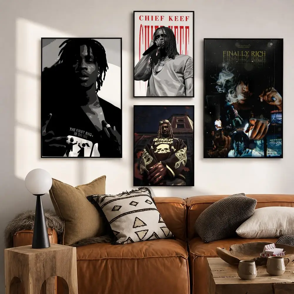 Chicago Rapper Chief Keef Poster HD poster wall art self-stick no-residue for home cafe office great gift