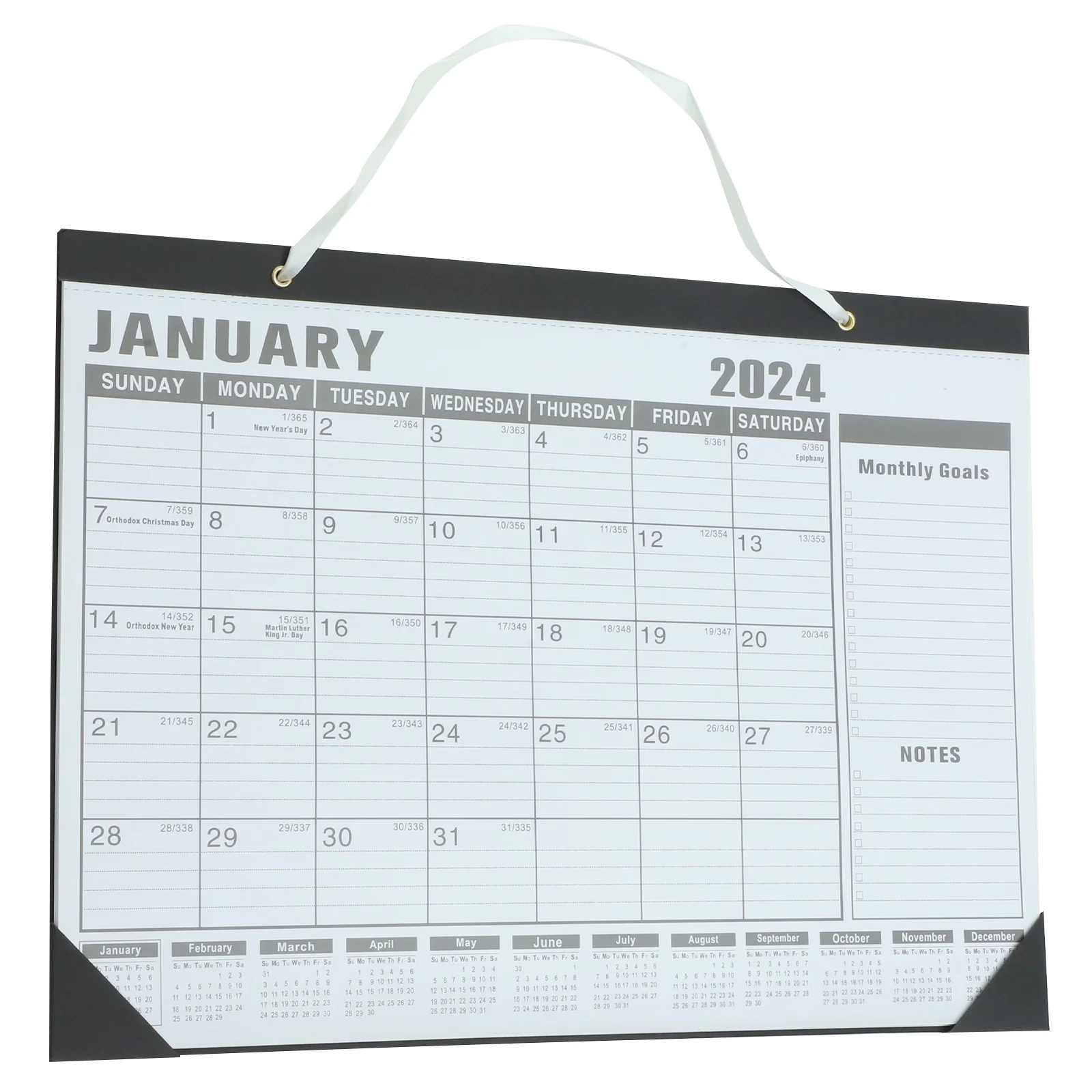 2024 2025 تقويم الحائط شهري معلق موعد عطلة الأسرة المنزل مكتب الاستخدام اليومي العد التنازلي المنظم تقاويم الحائط #6