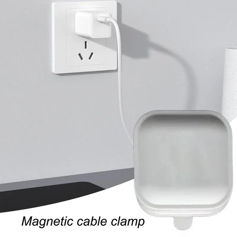 คลิปสายเคเบิลแม่เหล็กOrganizer 6Xภายใต้โต๊ะการจัดการสายเคเบิลSolidกาวผู้ถือสายไฟKeeperเพื่อหลีกเลี่ยงClutterสายเคเบิล