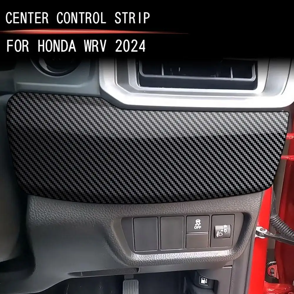 

RHD для Honda WR-V WRV 2024 2025 ABS углеродное волокно Автомобильная приборная панель средняя comtrol крышка планка автомобильные аксессуары Int L3R8