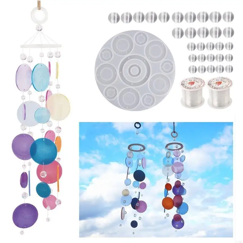 

R3MC Epoxy Wind Molds Jewelry Resin Casting Molds Wall Hanging Windchimes Mold