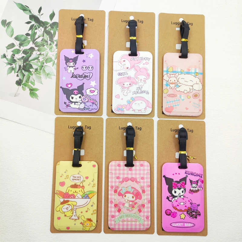 

Cinnamoroll Luggage Label Travel Luggage Tag Sanrio my Melody Suitcase ID Address Holder Baggage Boarding Portable Ticket