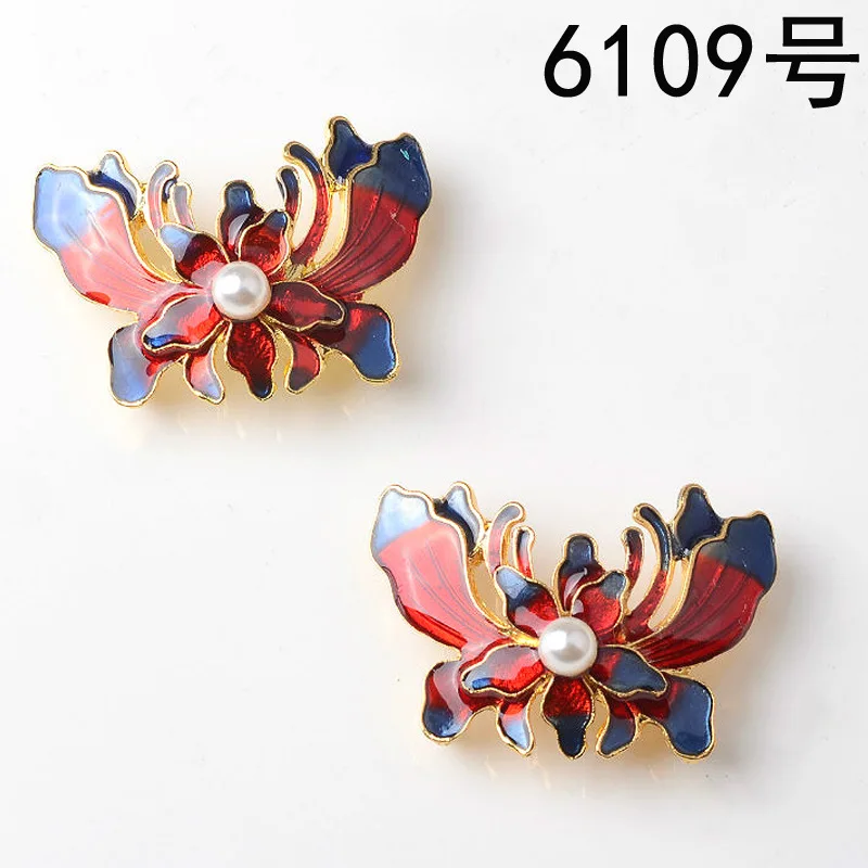 New Cloisonne Craft Drip Alloy Accessories Shoes, Clothing, Bag Accessories DIY Accessories 6109