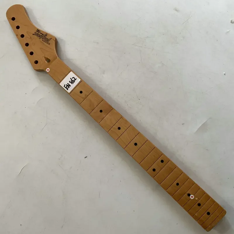 EN862  Unfinished Original Tagima TW635 ST Electric Guitar Neck Maple Wood 22 Frets for DIY Guitar Parts  With Damage NO Frets