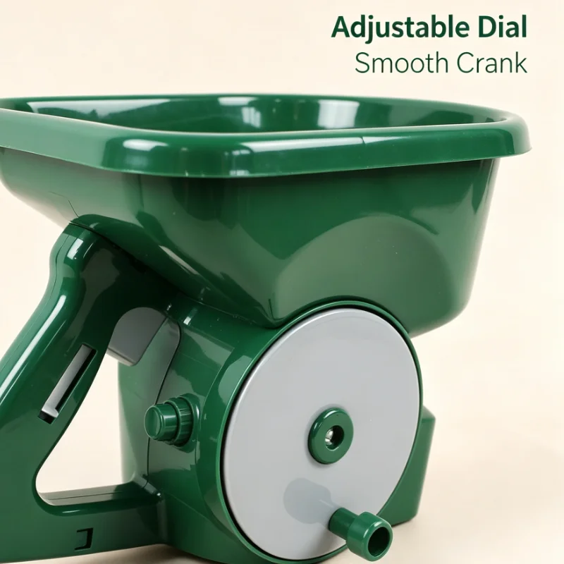 2pcs Hand Crank Seed Spreader Fertilizer Seeder For Soybean Garden Yard Lawn Durable Farming Tool