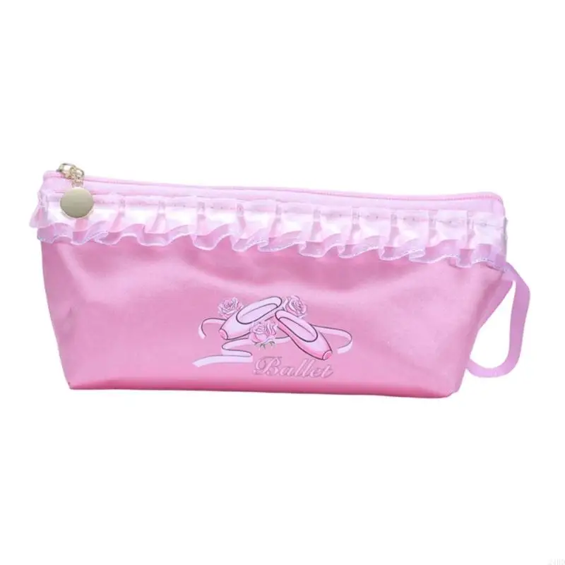 Elegant Lace Trimmed Dance Shoe Organizers Waterproof and Small Package Ballet Bag Handbag Suitable for Daily Use 24BD